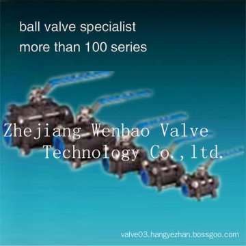 3PC Carbon Steel Industrial Ball Valves Supplier